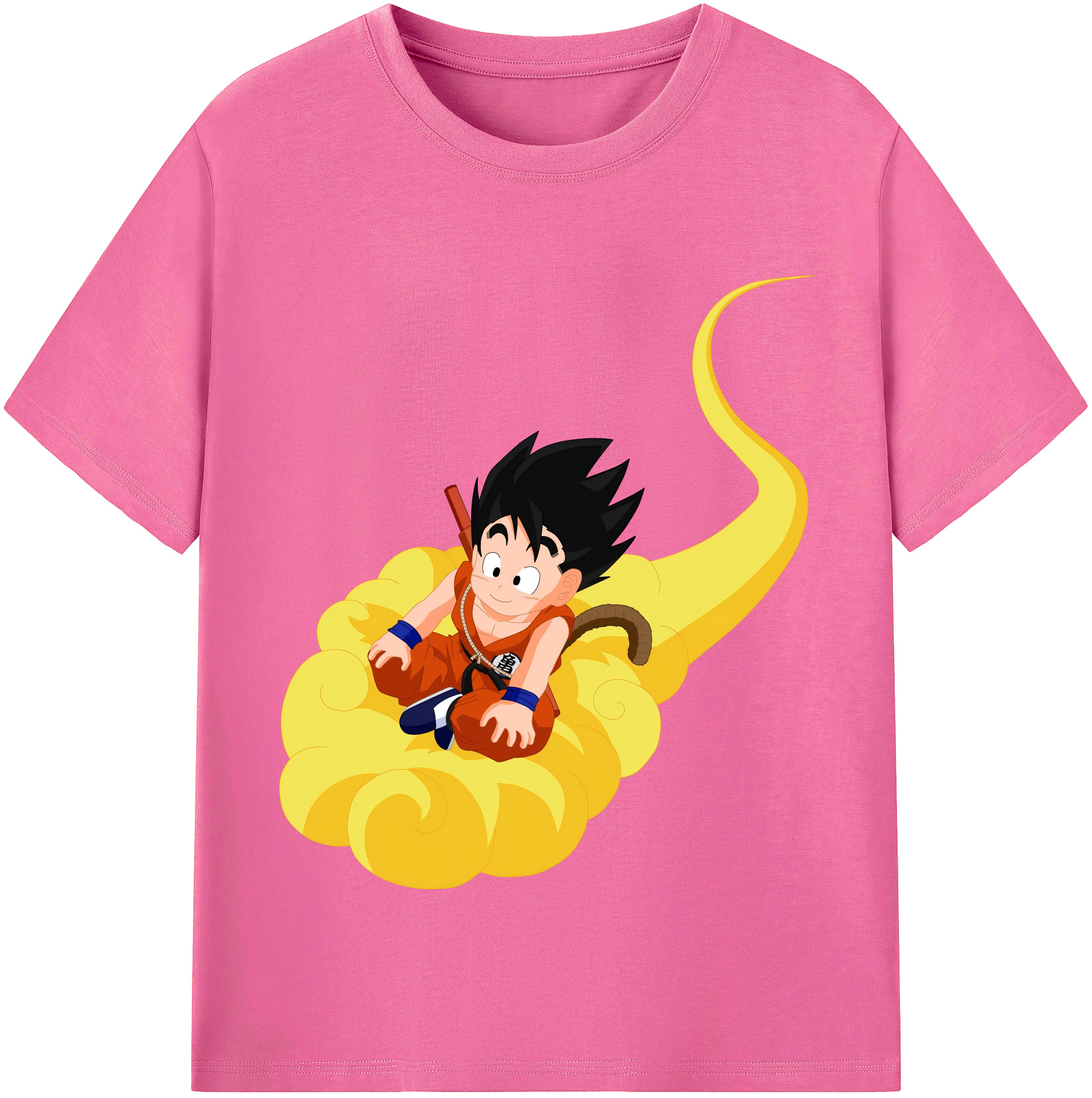 （画像用） ドラゴンボール 孫悟空（そん ごくう）Son Goku カカロット DRAGON BALL Kakarotto レディースカジュアルプリントTシャツ（綿100％）